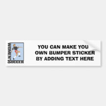 Women's Soccer T shirts and Gifts Bumper Sticker