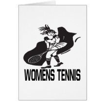 Womens Tennis Greeting Card