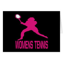 Womens Tennis Greeting Cards