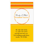 Women's Trendy Unique Custom Chevron ZIG ZAG Business Cards