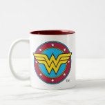 Wonder Woman Circle & Stars Logo Coffee Mug