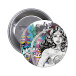 Wonder Woman Collage 6 Pinback Button
