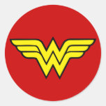 Wonder Woman Logo Round Sticker