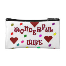 Wonderful wife cosmetic bag