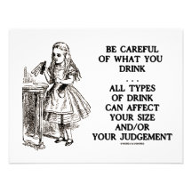 Wonderland Be Careful What You Drink (Alice) Invites