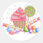 Wonderland Cupcake Candy Lollipop Sweet Tarts Stickers