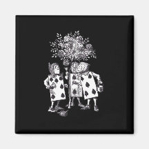 Wonderland Roses Refrigerator Magnet