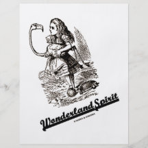 Wonderland Spirit (Alice & Her Flamingo) Full Color Flyer