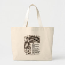 Wonderland Which Way I Ought To Go Quote Canvas Bag