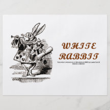Wonderland White Rabbit Custom Flyer