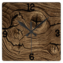 Wood Bark Wallclock