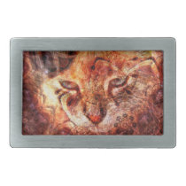 Wood Cat Belt Buckle belt buckles