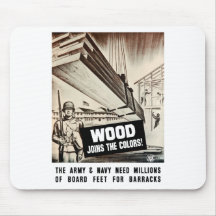 Wood Joins The Colours -- Army Mousemat