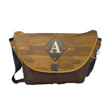 Wood Panel Messenger Bag