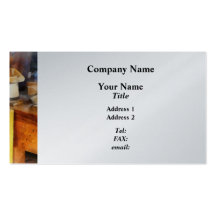Wood Shop With Wooden Bucket Business Card Template