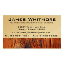 Wood working Cabinet Business Cards