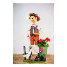 Wooden boy photograph