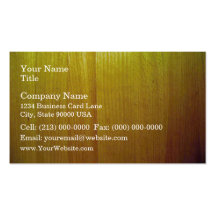 Wooden furniture with various shades of yellow business card template