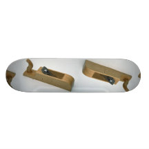 Wooden plane skate board decks