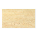 Woodgrain Escort Card Business Card Template