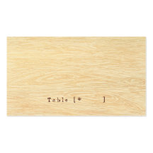 Woodgrain Escort Card Business Card Template