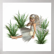 Woodland Angel Poster