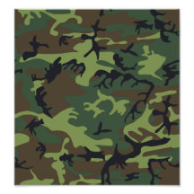 Woodland Camo Art Photo