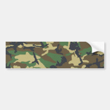 Woodland Camo Bumper Stickers