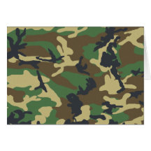 Woodland Camo Greeting Card