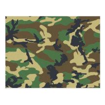 Woodland Camo Post Card