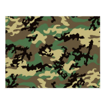 Woodland Camo Postcard