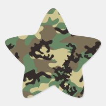 Woodland Camo Stickers