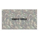 Woodland Camouflage Background Lightened Business Card Template