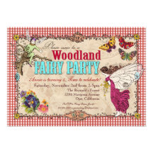 Woodland Fairy Party Invitation