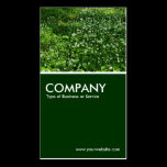 Woodland Flowers - Dark Green business cards