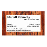 Woodworking/cabinets Business Card Template