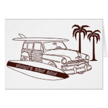 Woody's Surf Shop Greeting Cards