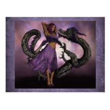 Wooed by the Dragon Post Card