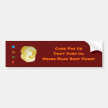 Woof Bumper Sticker