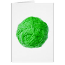 wool ball greeting card