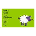 Woolly sheep business card template