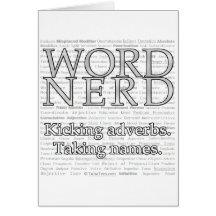 Word Nerd Greeting Card