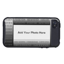 Words of Friendship-Picture Frame Case For iPhone 4