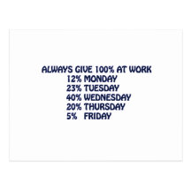 WORK POST CARD