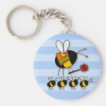 worker bee - crossing guard key chains