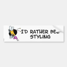 worker bee - hairdresser bumper sticker