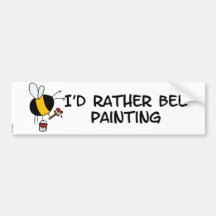 worker bee - painter bumper sticker