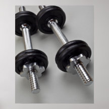 Workout weights posters