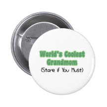 World's Coolest Grandmom Pin