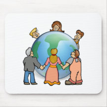 World Coming Together Mousepads